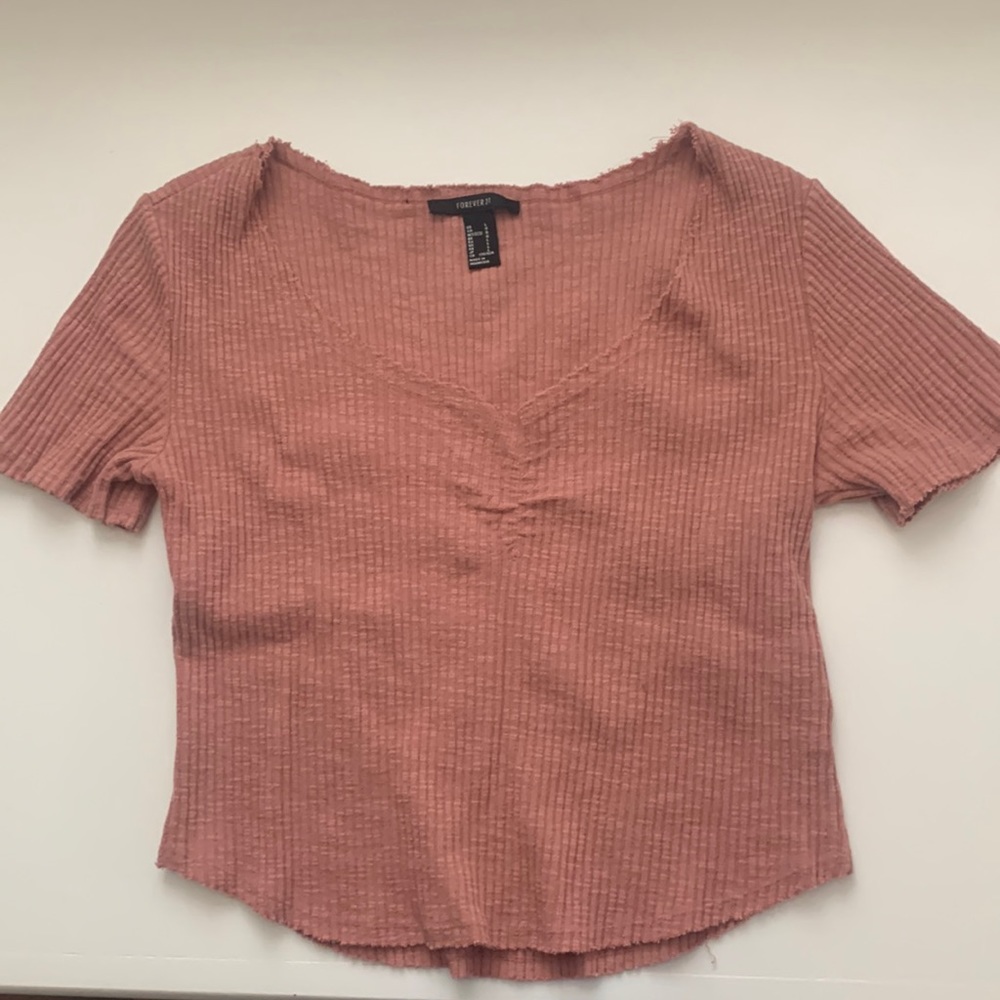 Forever 21 rust crop top